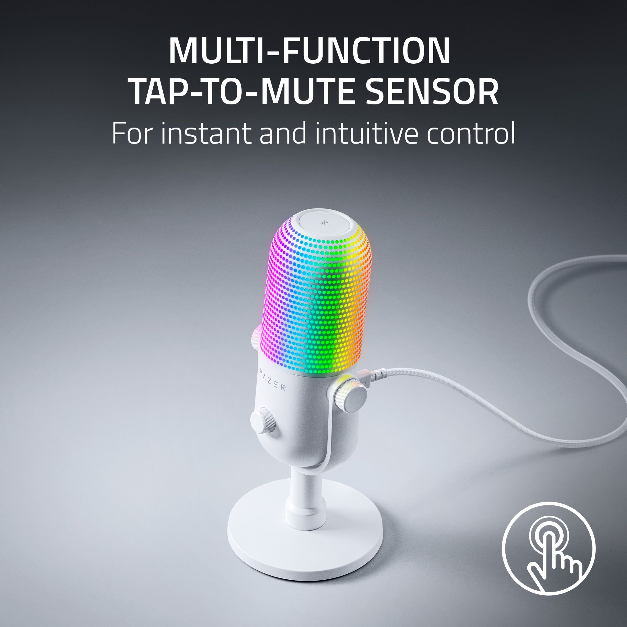 Razer Seiren V3 Chroma - Mikrofon USB RGB z Tap-to-Mute - Zdjęcie 20 z 24