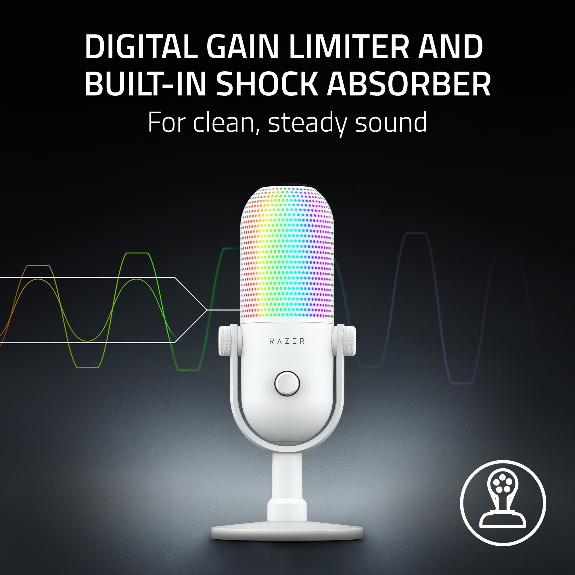 Razer Seiren V3 Chroma - Mikrofon USB RGB z Tap-to-Mute - Zdjęcie 22 z 24