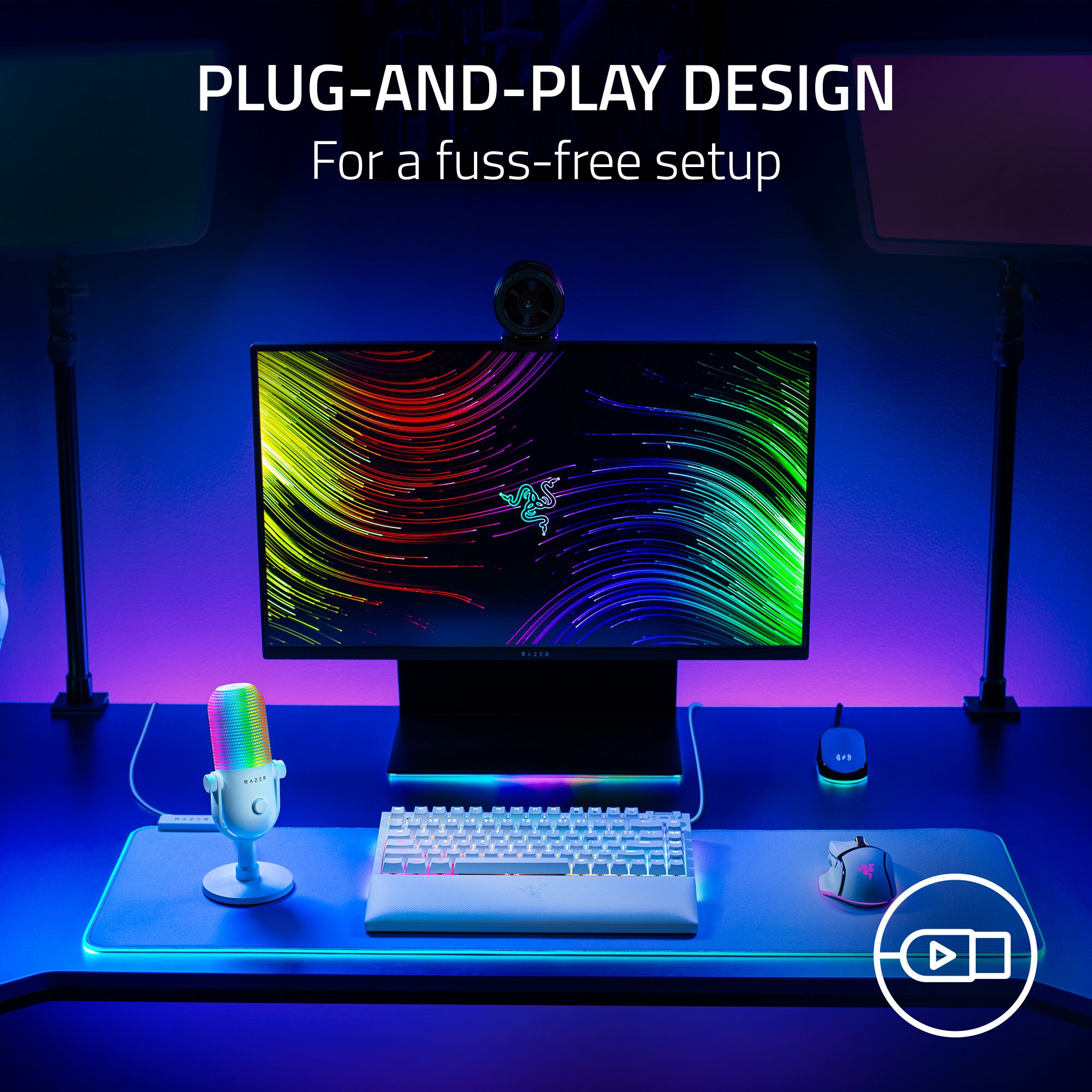 Razer Seiren V3 Chroma - Mikrofon USB RGB z Tap-to-Mute - Zdjęcie 23 z 24