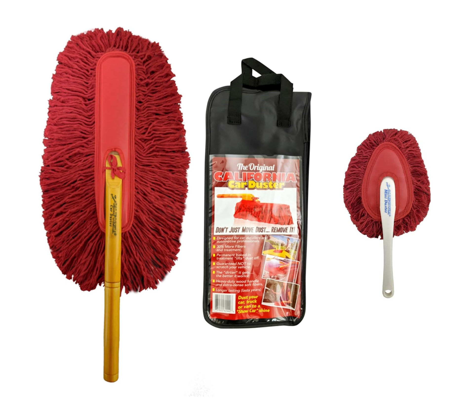California Car Duster - Mini / Plastic Handle / Wooden Handle - [PICK BUNDLE]