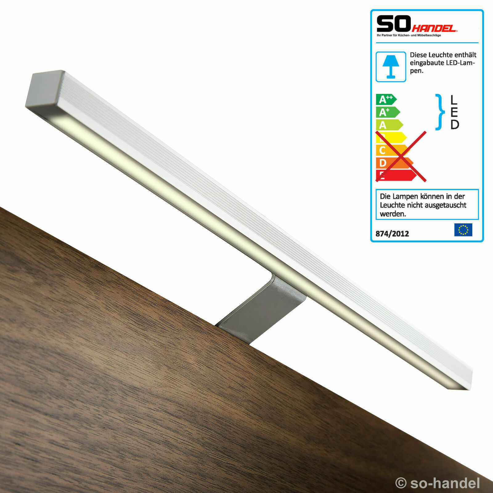 LED Aufbauleuchte 370 mm Schrankleuchte Schrankbeleuchtung Vitrinenbeleuchtung - Bild 5 von 11