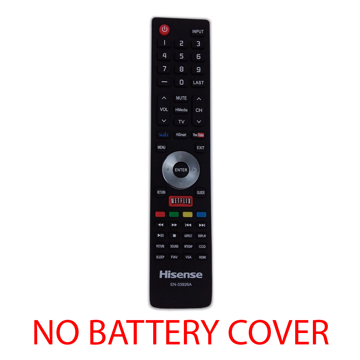 Original Hisense Remote Control for 40K366WN,LHD32A300MUS TV (No Cover