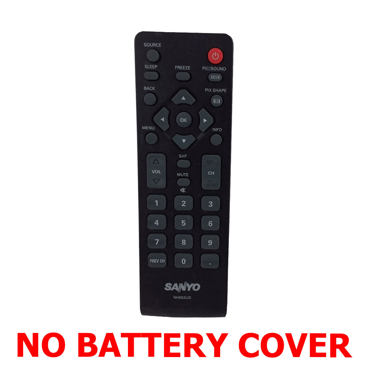 OEM Sanyo TV Remote Control for NH002UD (No Cover) 191713401946 eBay