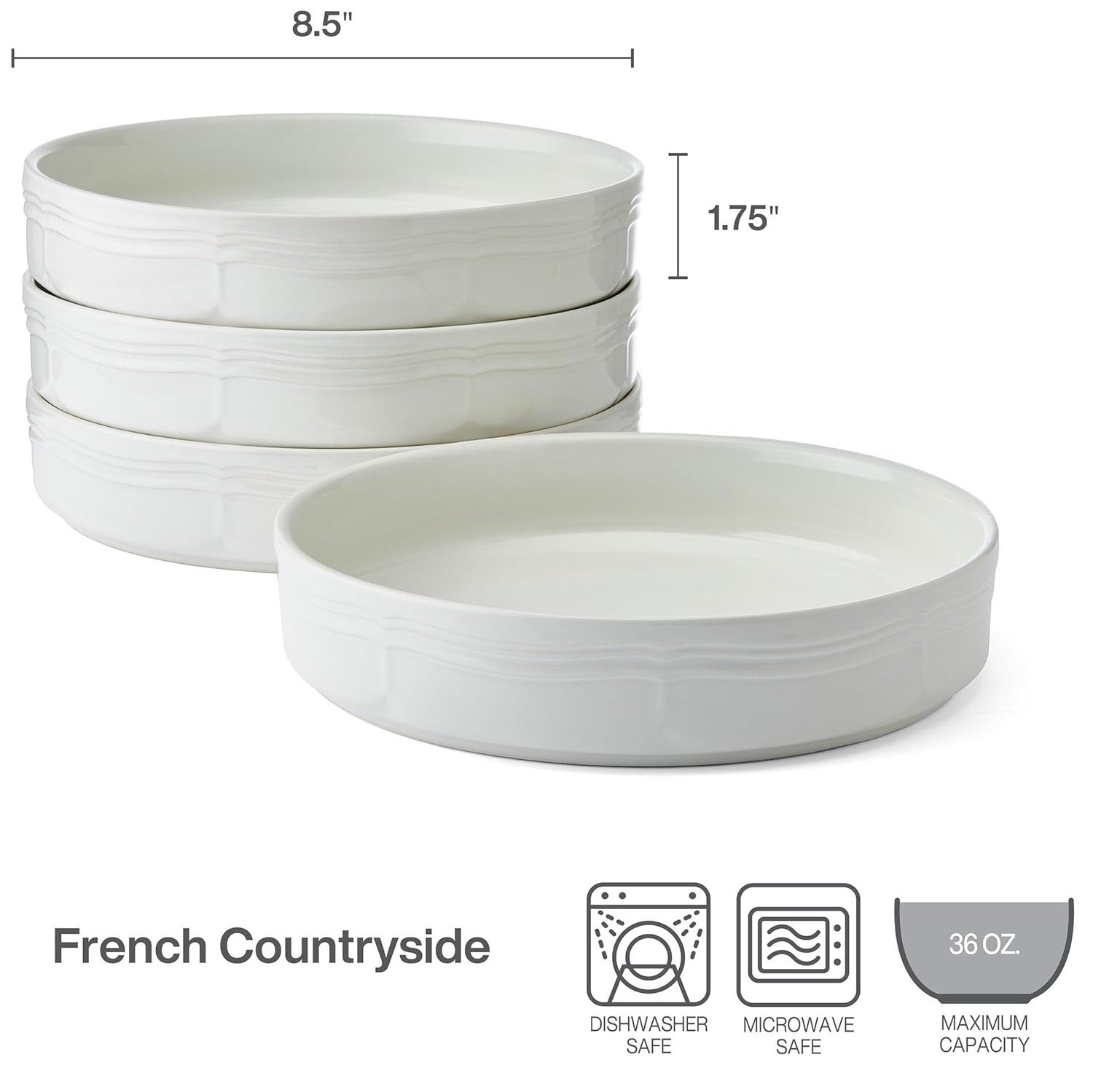 Mikasa French Countryside stapelbare Pastaschalen (4er Set) - Bild 3 von 6