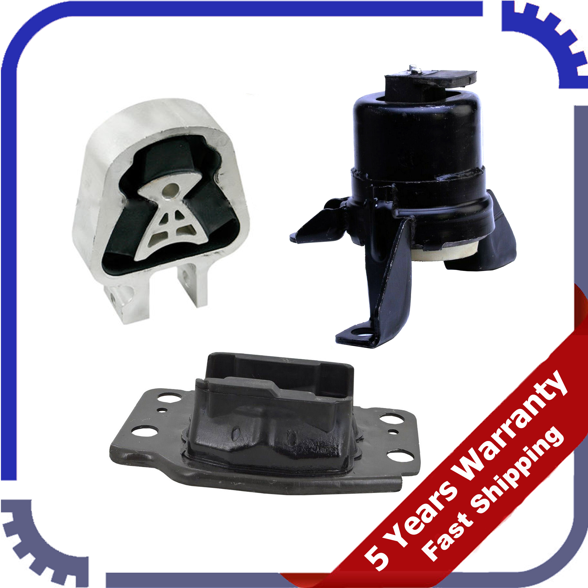 For Ford Fusion 2.5L 20132017 Set of 3PCS New Engine Motor