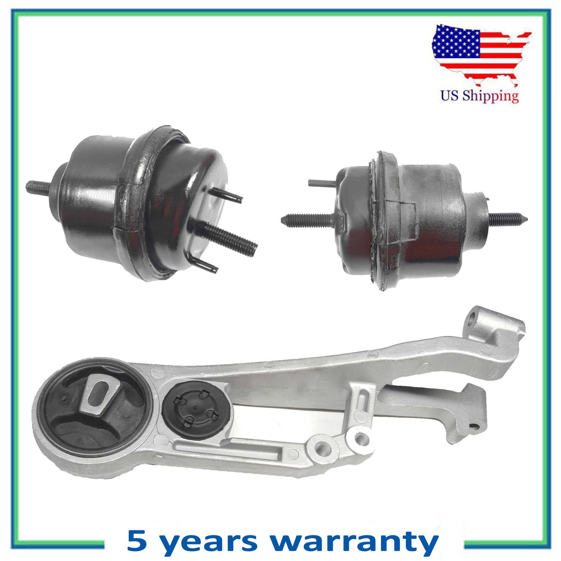 3PCS Motor & Trans Mount For 20052007 Ford Freestyle 500 Mercury