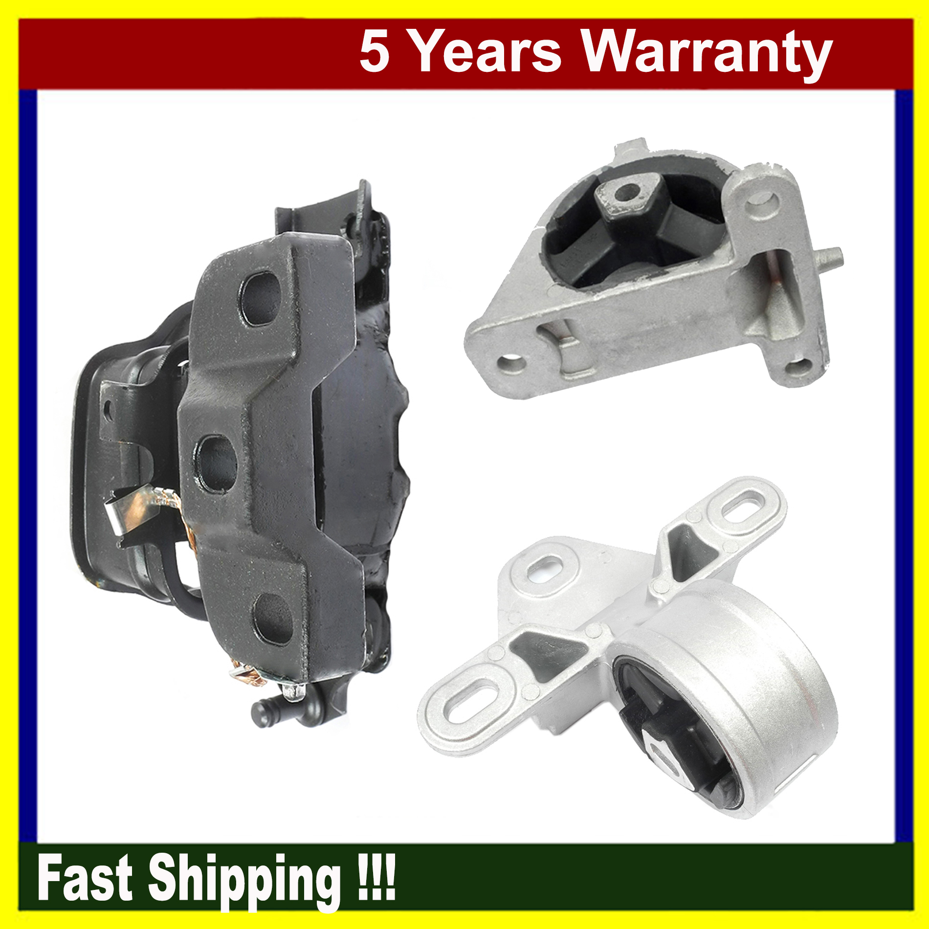 Engine Motor & Trans Mount For Dodge Caravan 0107 Grand Caravan 3.3L 3