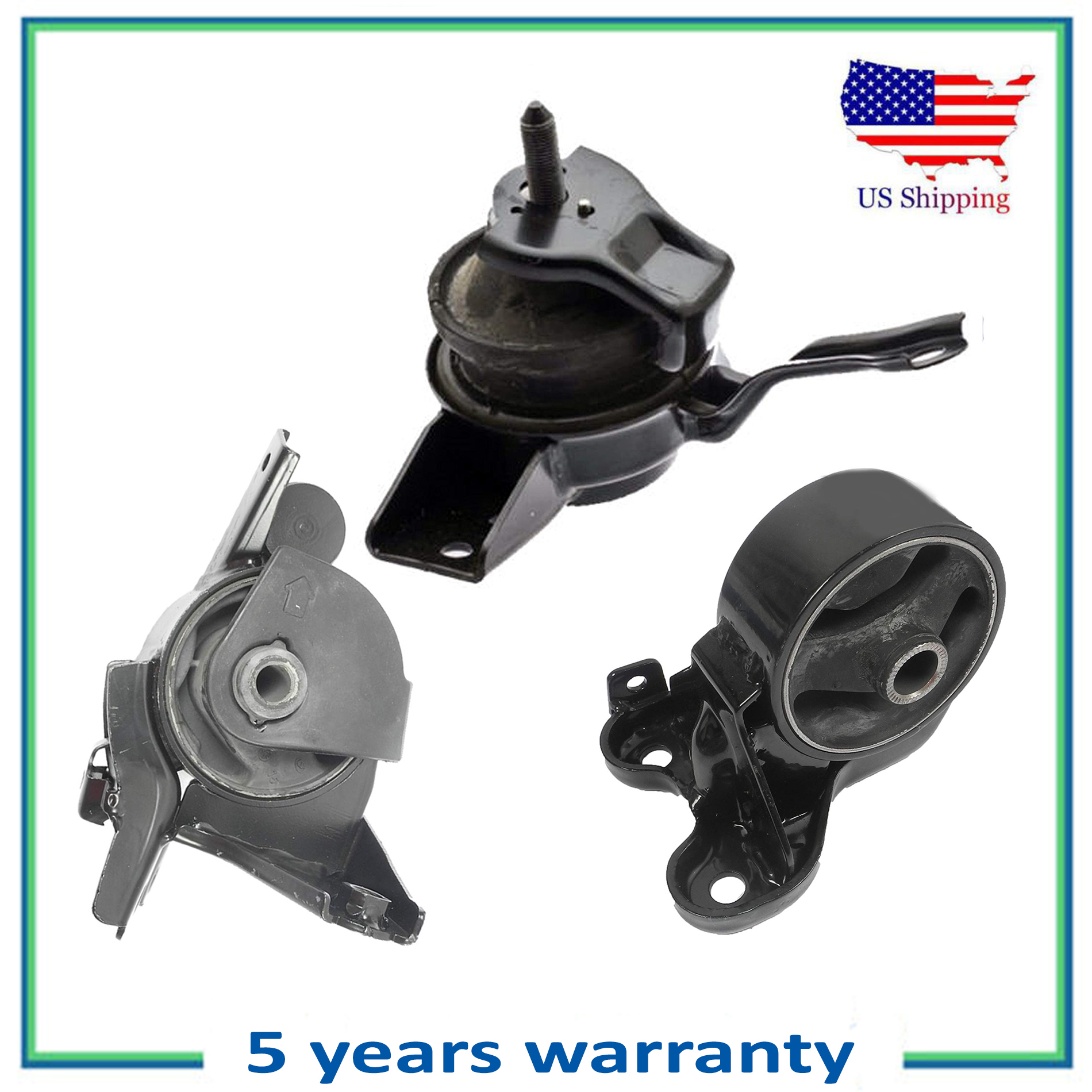 3PCS Motor & Trans Mount For 20012006 Hyundai Elantra 2.0L 7118 7128 7115 MT eBay