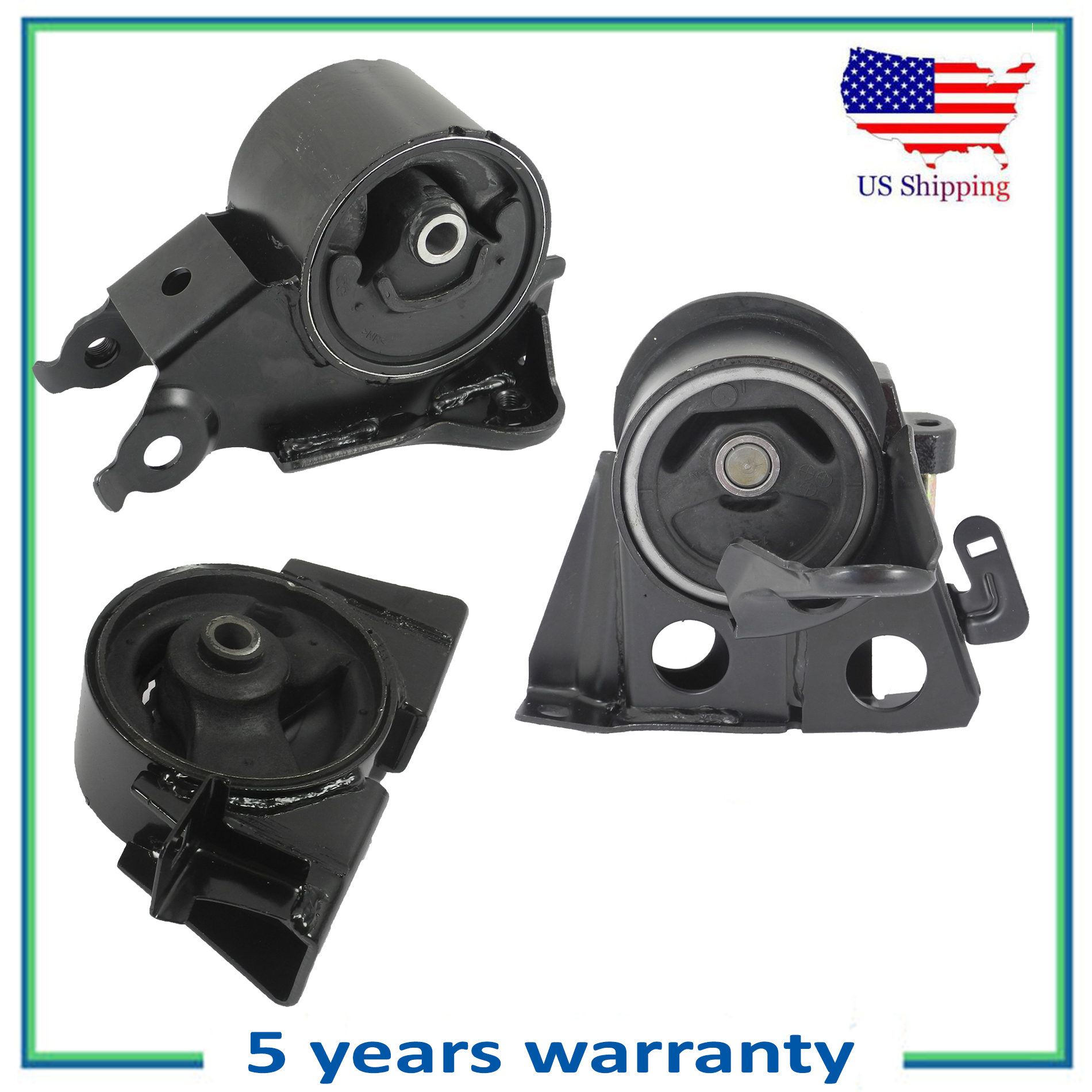 3PCS Engine Motor & Trans Mount For 20052006 Nissan XTrail 2.5L 7333