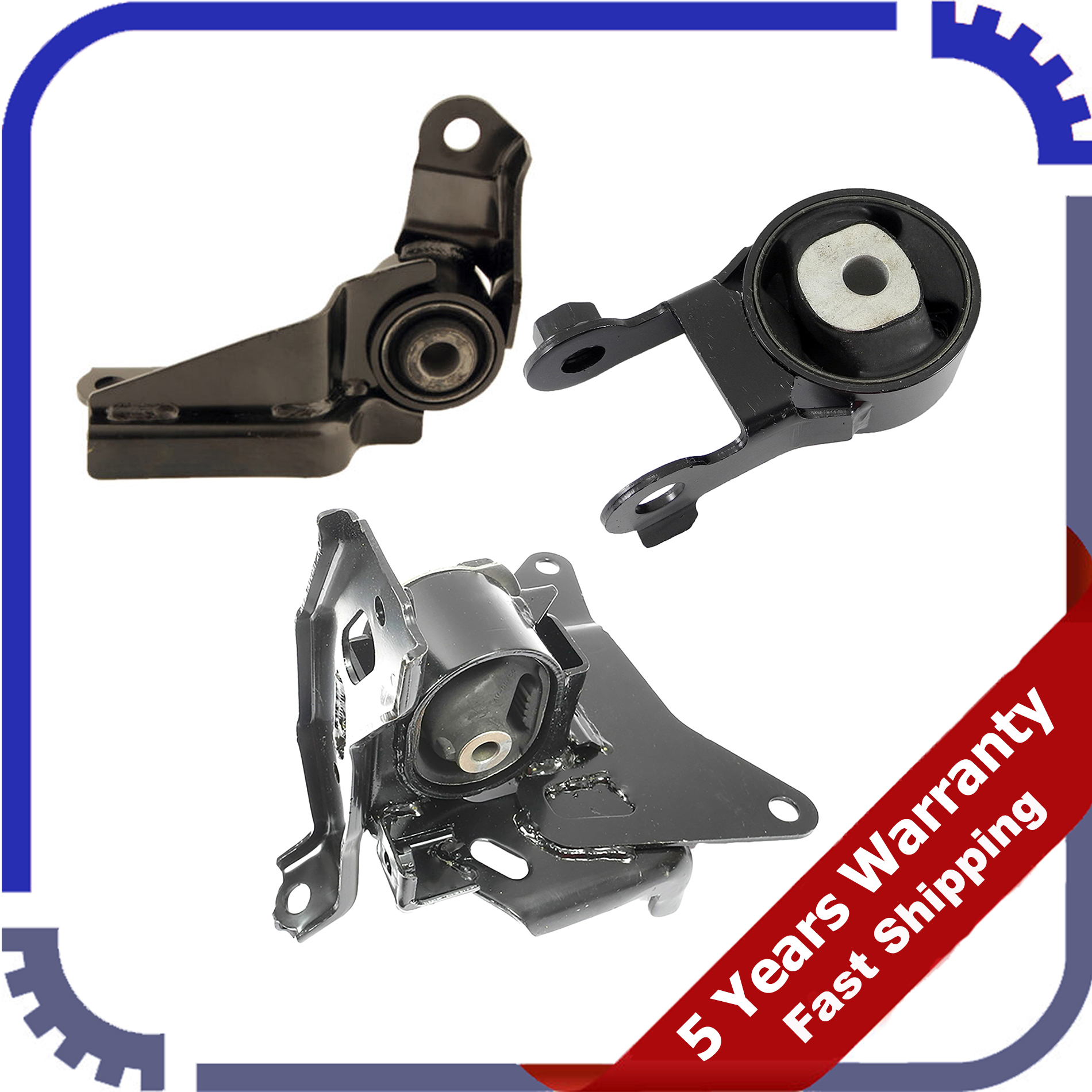 Engine Motor & Transmission Mount Set 3PCS 2008-2014 for Scion xD 1.8L