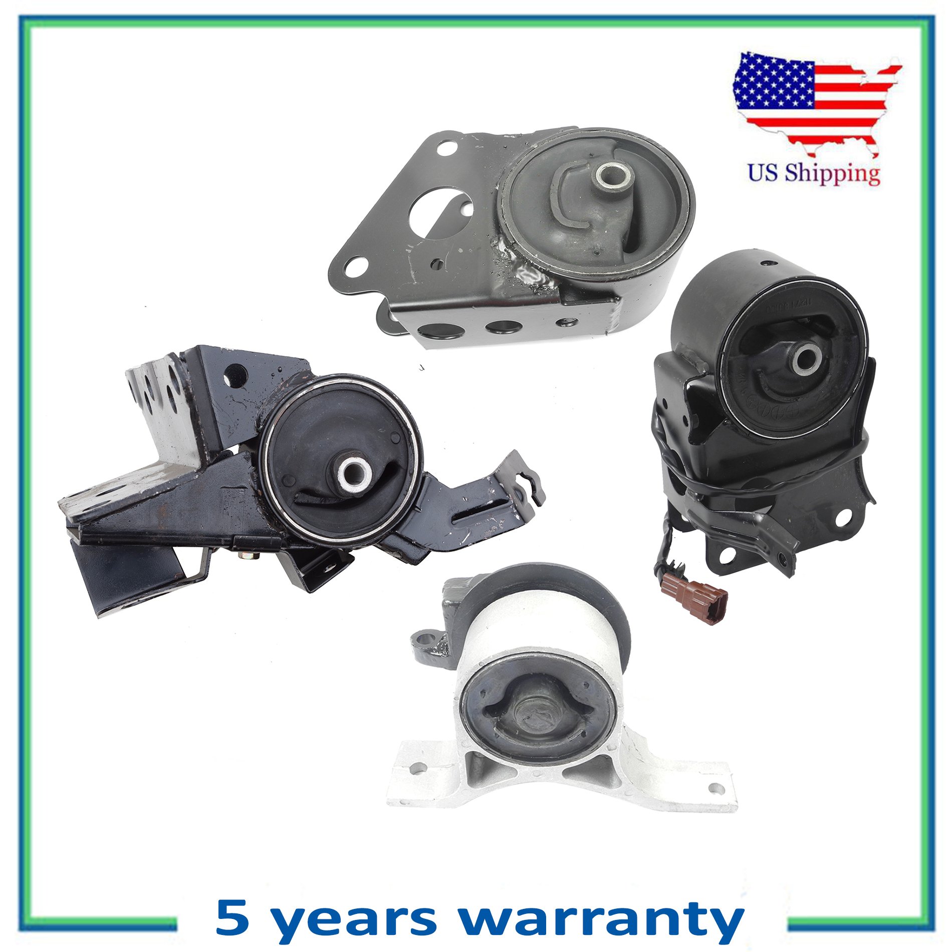 Engine Motor /& Trans Mount 4PCS for 04-06 Nissan Maxima 3.5L Auto w// Sensor M008