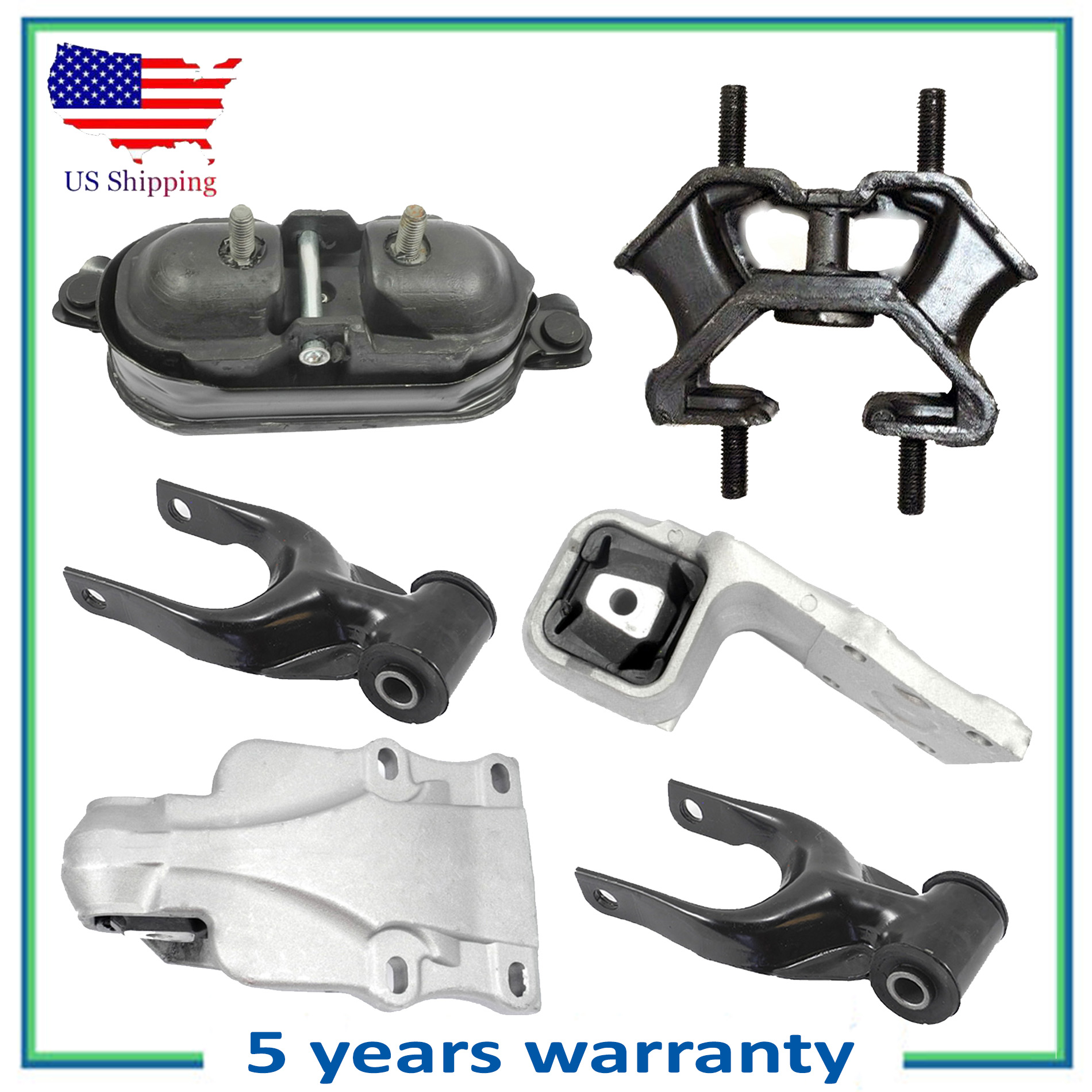 6PCS Engine Motor & Trans Mount For 20022007 Buick Rendezvous 3.4L 3
