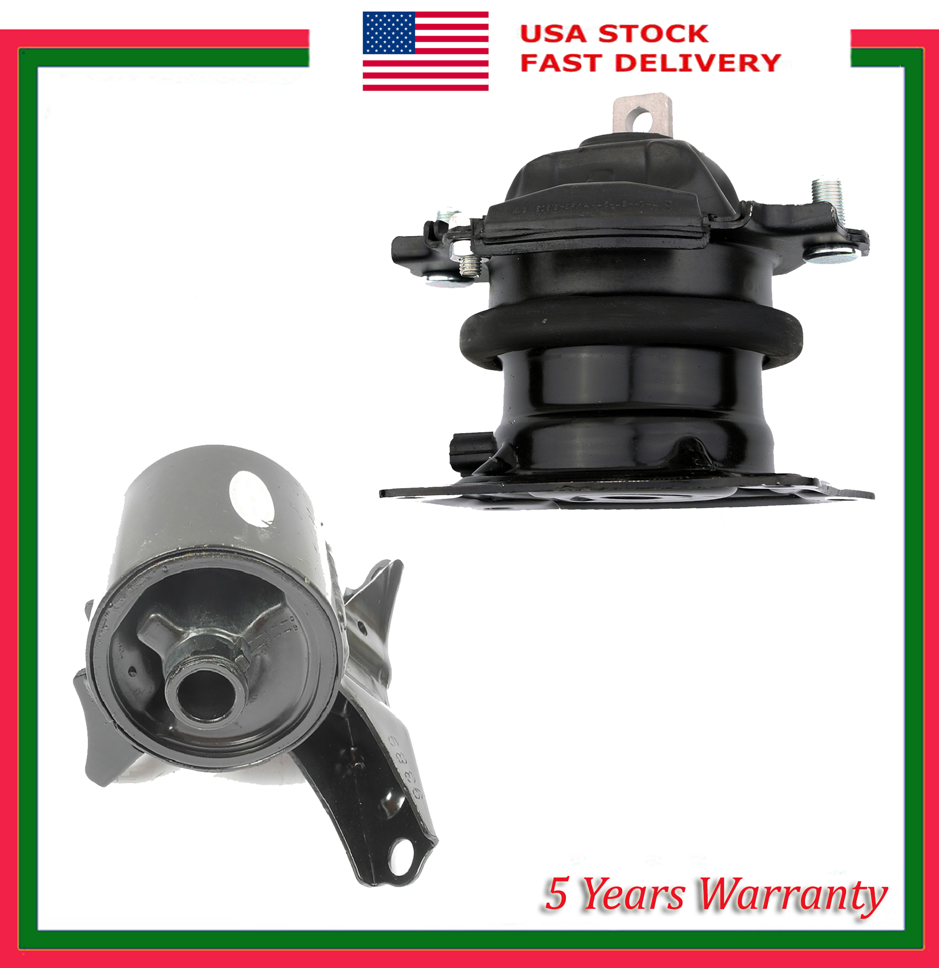 Front & Front Right Engine Motor Mount Set 2PCS For Honda Pilot 3.5L