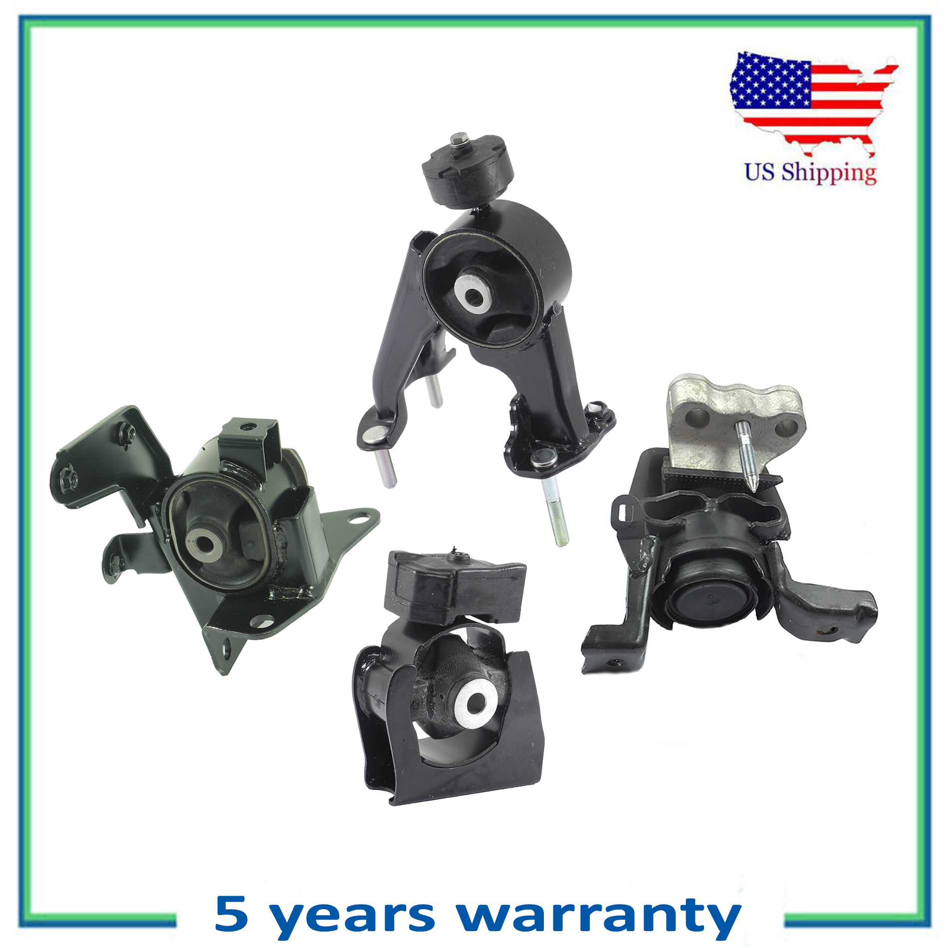 Set of 4PCS Engine Motor & Auto Transmission Mount For 0913 Toyota