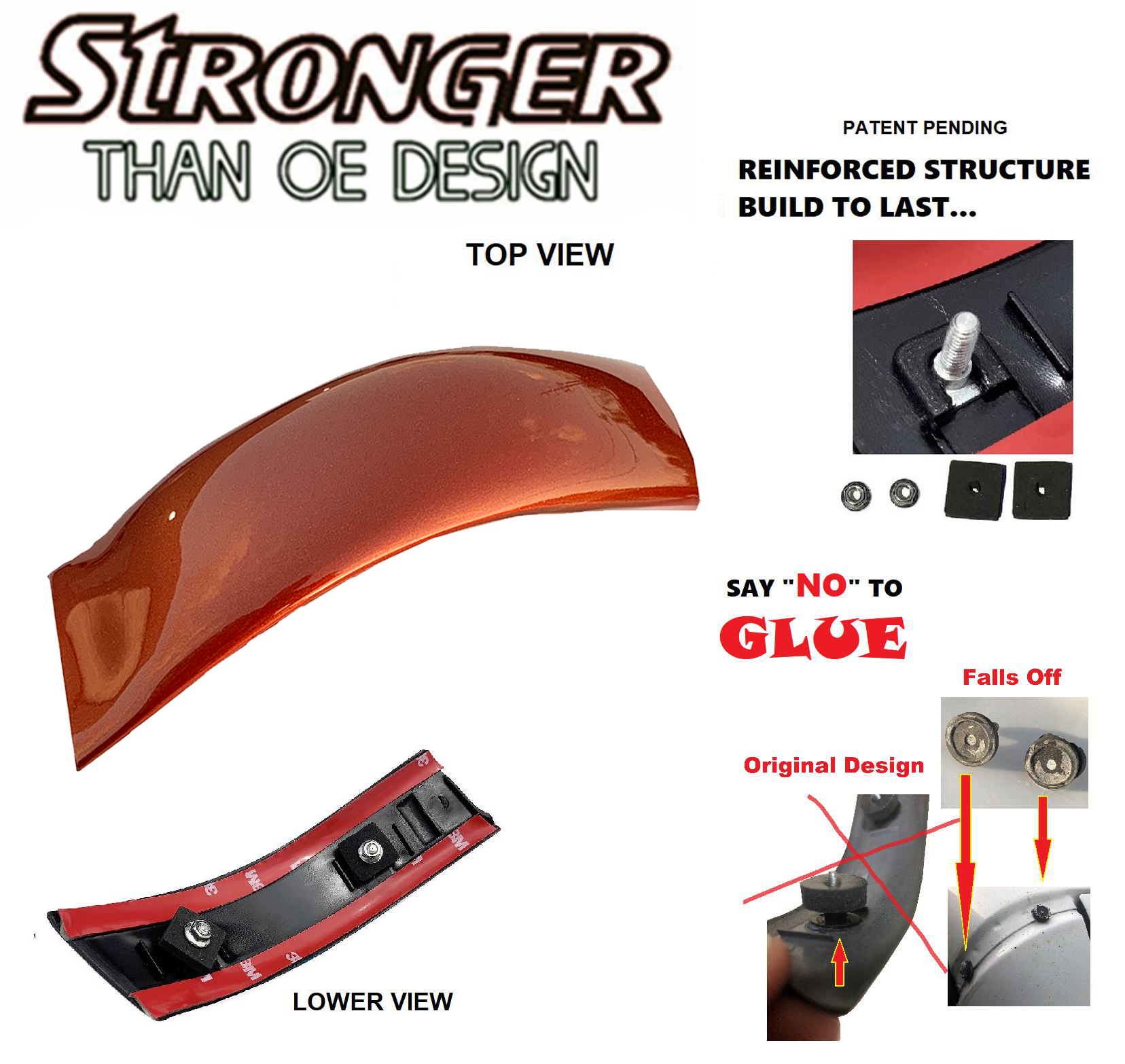 Right Passenger Roof Molding YC3Z2551728PTM For 99 00-07 Ford Super Duty Upgrade