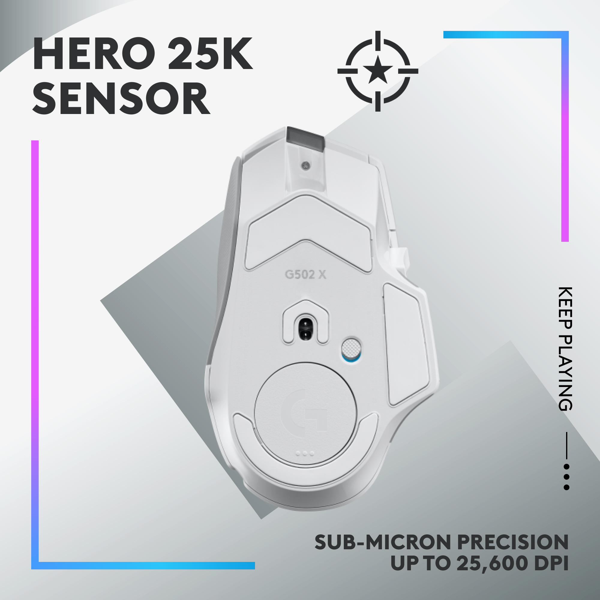 Logitech G502 X Plus Lightspeed Wireless Optical Mouse - White - 第 4/6 張圖片