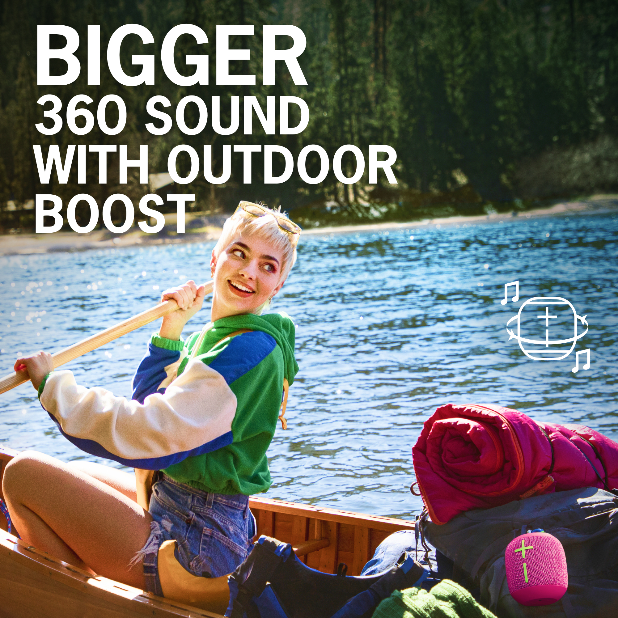 Ultimate Ears WONDERBOOM 3, Small Portable Wireless Bluetooth Speaker