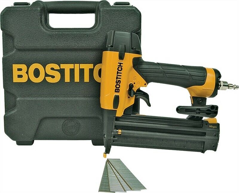 Bostitch BT1855K 18 Gauge Pneumatic Brad Nailer Kit Air Driver Gun eBay