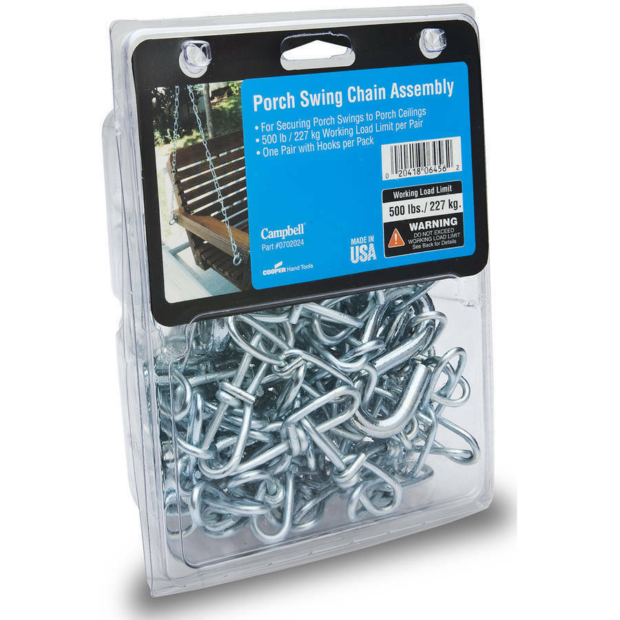 Campbell 702024 Type Y Heavy Duty Porch Swing Chain Set With Hooks eBay
