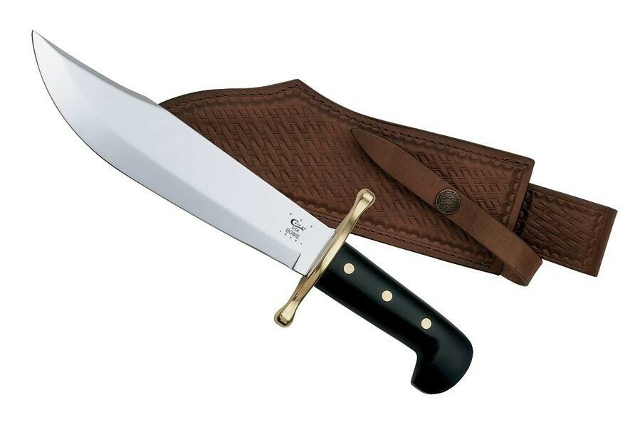 Case XX 00286 Black Large Bowie Knife with Black Handle and Sheath eBay
