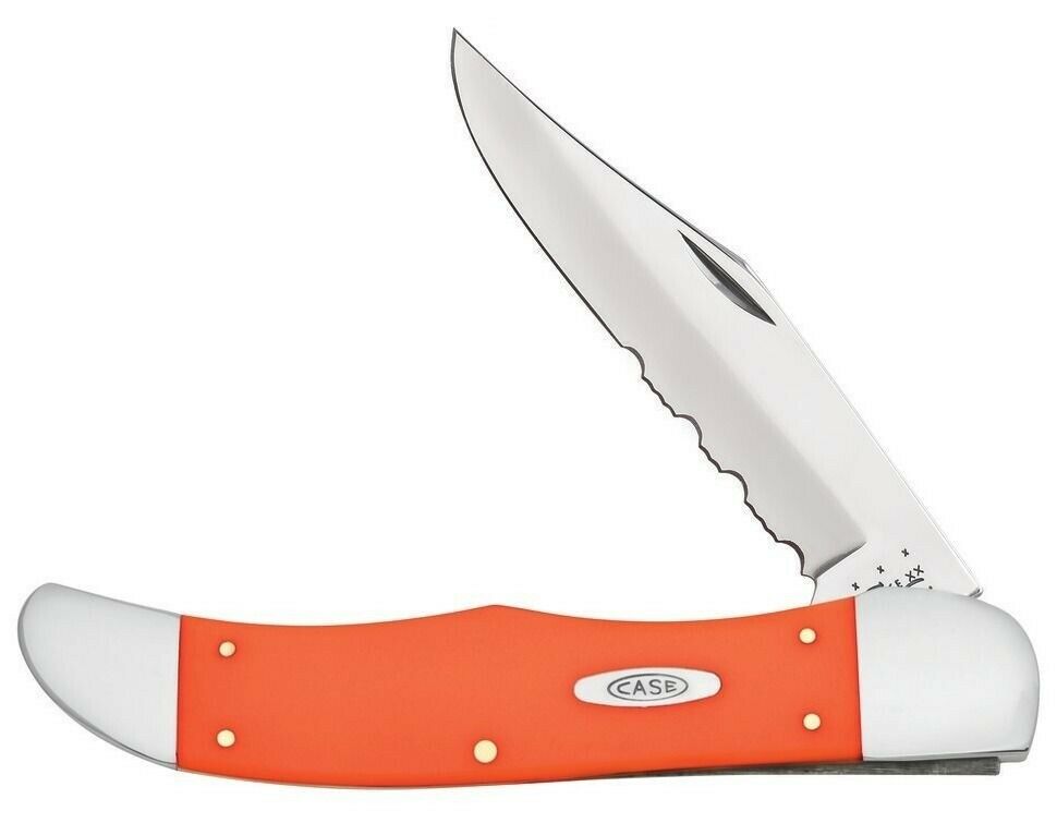 Case XX 80501 Smooth Orange Synthetic Folding Hunter Pocket Knife eBay