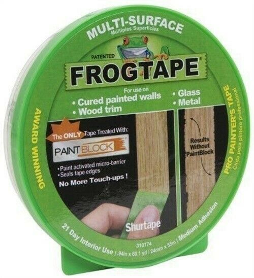 Frog Tape 1358463 Green Pro Painter's Tape with Paint Block .94" x 60