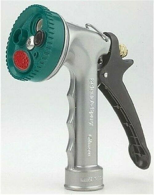 Gilmour 584 SelectASpray 7 Pattern Zinc Metal Garden Hose End Sprayer