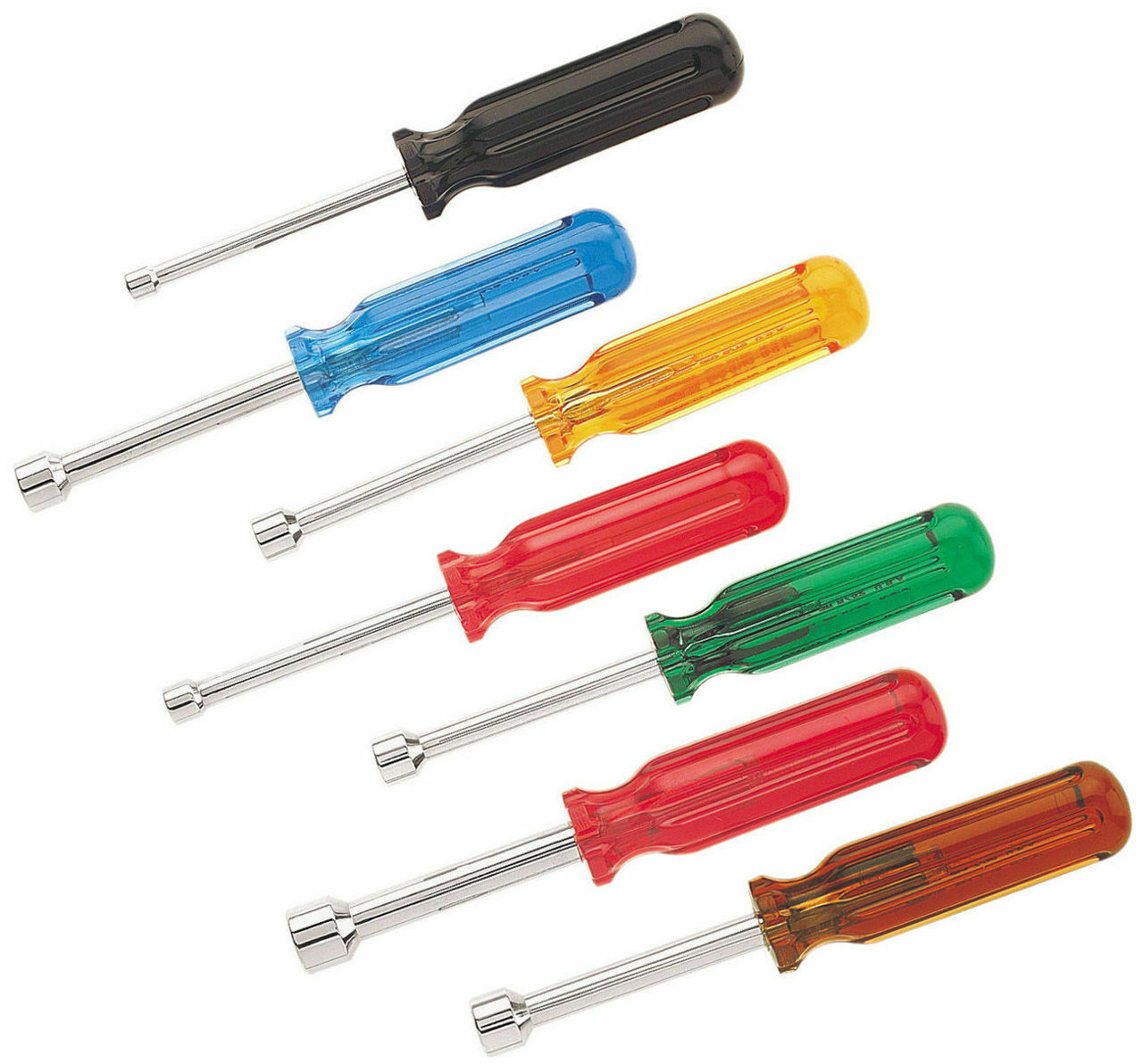 Klein Tools Vaco 89004 7 Piece Hollow Shaft Nut Driver Set 3" Shank