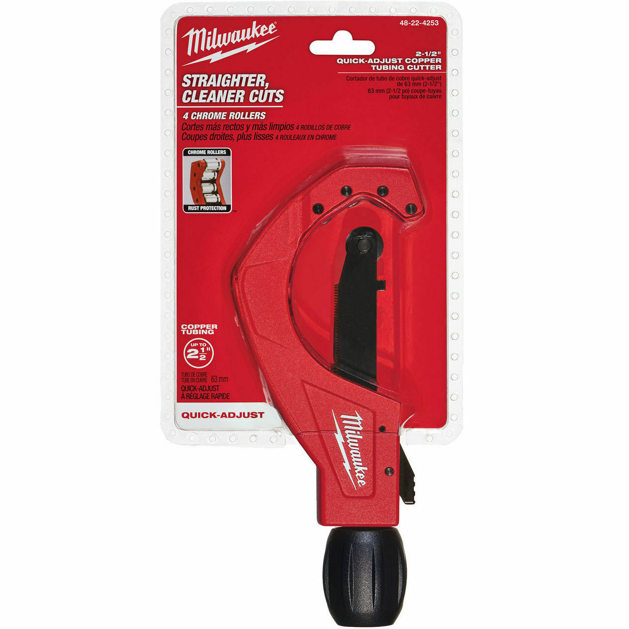 Milwaukee 48224253 21/2" Quick Adjust Copper Tubing Cutter eBay
