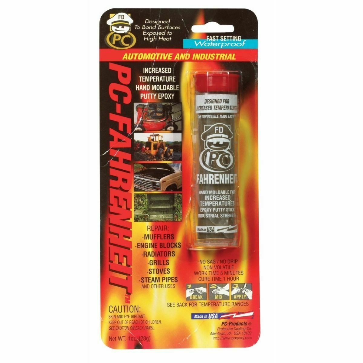 PC Epoxy 25543 PC Fahrenheit High Heat Heavy Duty Epoxy Paste Glue