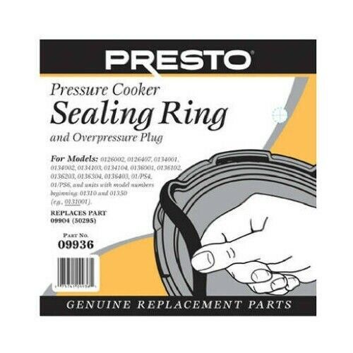 Presto 09936 Pressure Cooker / Canner Gasket; Sealing Ring