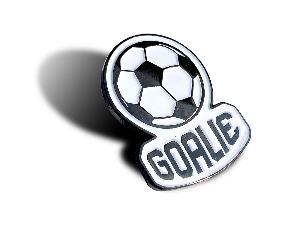 SOCCER BALL PIN Futball Fans Recognition Reward Enamel Lapel PIN, 3cm