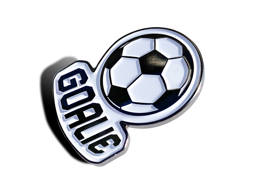 SOCCER BALL PIN Futball Fans Recognition Reward Enamel Lapel PIN, 3cm