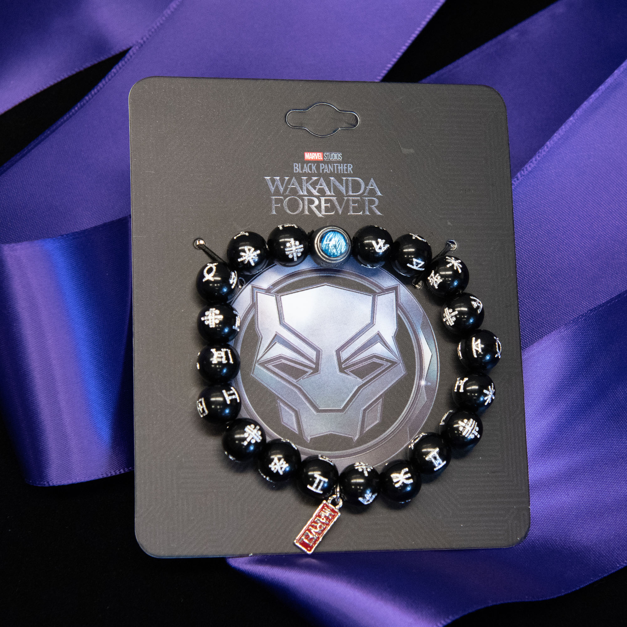 Marvel BLACK PANTHER WAKANDA FOREVER Kimoyo Blue 20 Beads w/Glass
