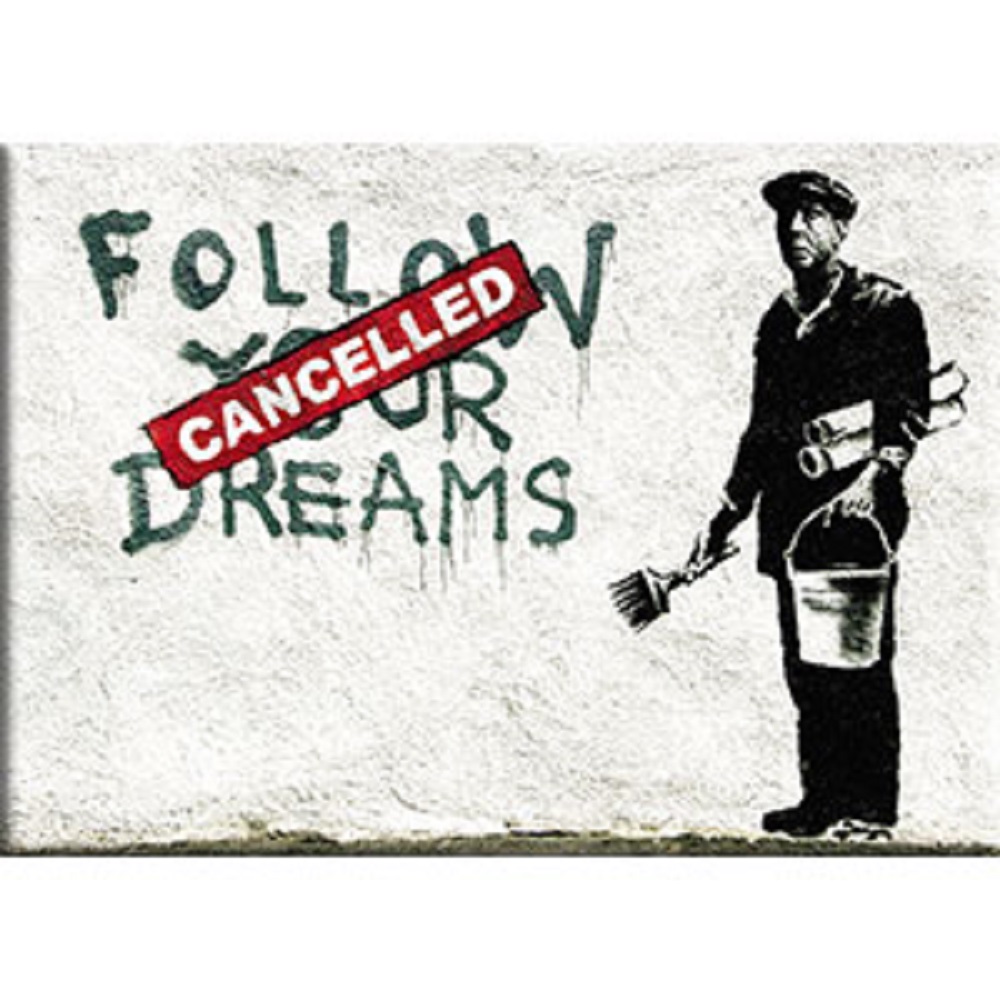 BANKSY'S GRAFFITI FRIDGE, Artist Banksy's Decorative Artwork Fridge Magnet - Picture 3 of 6