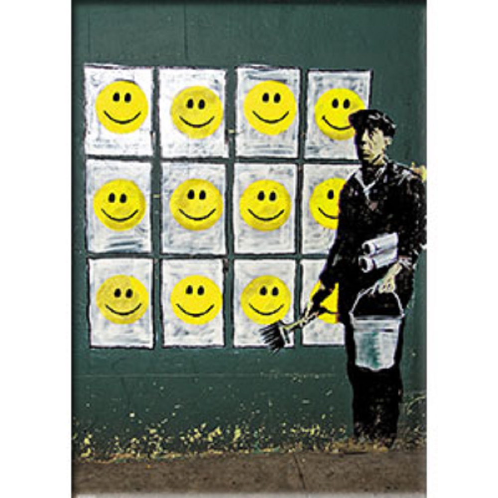 BANKSY'S GRAFFITI FRIDGE, Artist Banksy's Decorative Artwork Fridge Magnet - Picture 6 of 6
