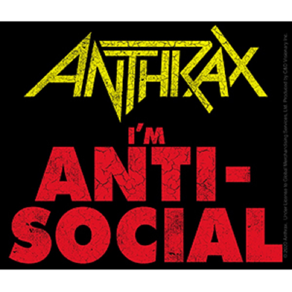 Stickers Autocollants ANTHRAX - Guitare Metal Music - 13 Cm - Paire - Italie