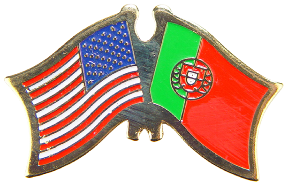 Banderas cruzadas internacionales de Estados Unidos - Obra de arte original, PIN diseñado por expertos - 1,125" - Imagen 31 de 46