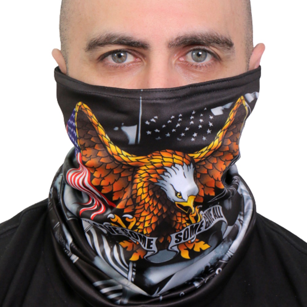 NECK GAITER - Soft Breathable 100% Polyester Microfiber Lined NECK GAITERS MASK - Picture 3 of 6