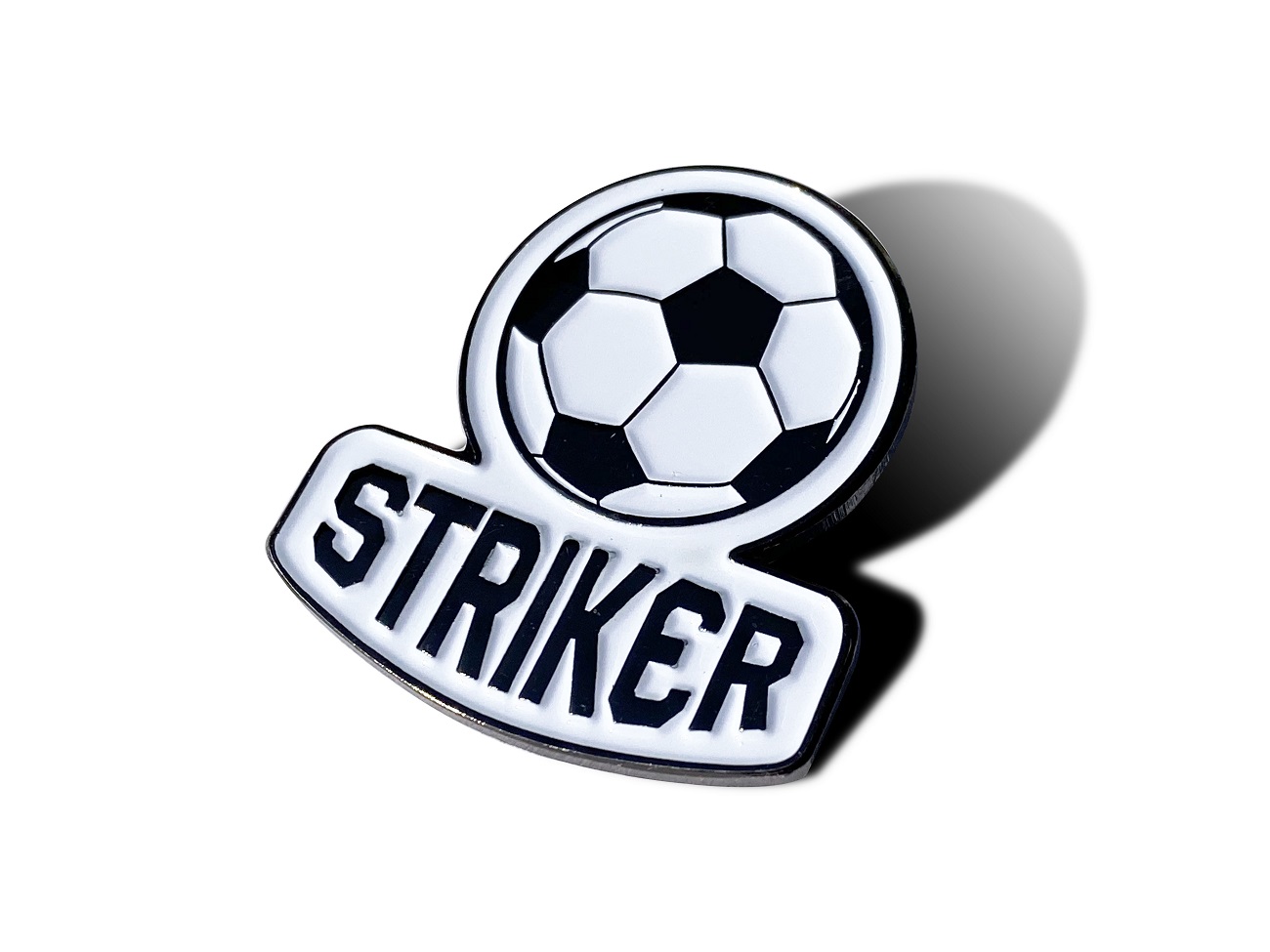 SOCCER BALL PIN Futball Fans Recognition Reward Enamel Lapel PIN, 3cm