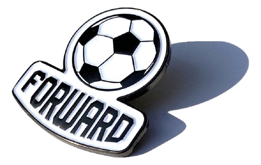 SOCCER BALL PIN Futball Fans Recognition Reward Enamel Lapel PIN, 3cm