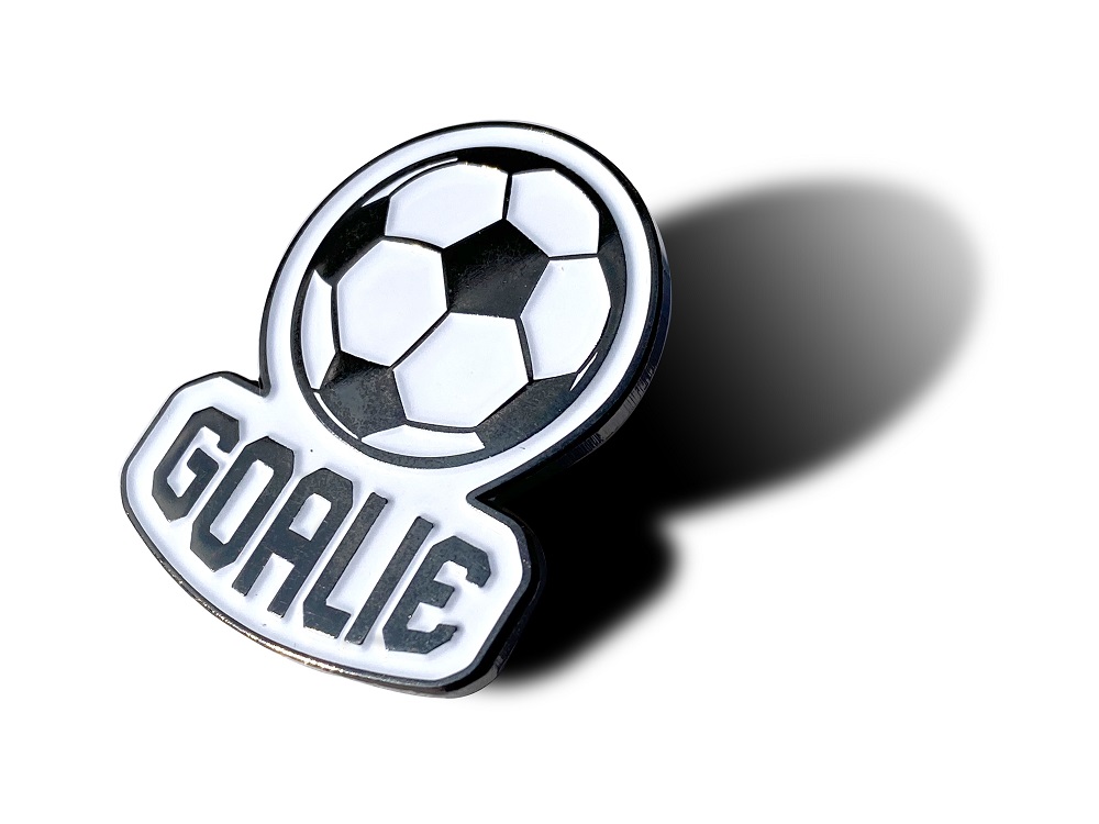 SOCCER BALL PIN Futball Fans Recognition Reward Enamel Lapel PIN, 3cm