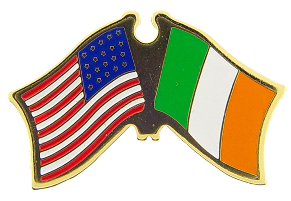 Banderas cruzadas internacionales de Estados Unidos - Obra de arte original, PIN diseñado por expertos - 1,125" - Imagen 14 de 46