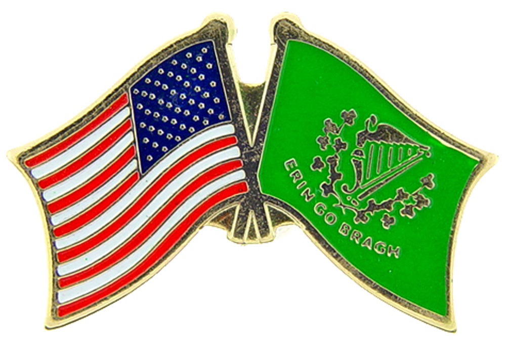 Banderas cruzadas internacionales de Estados Unidos - Obra de arte original, PIN diseñado por expertos - 1,125" - Imagen 15 de 46