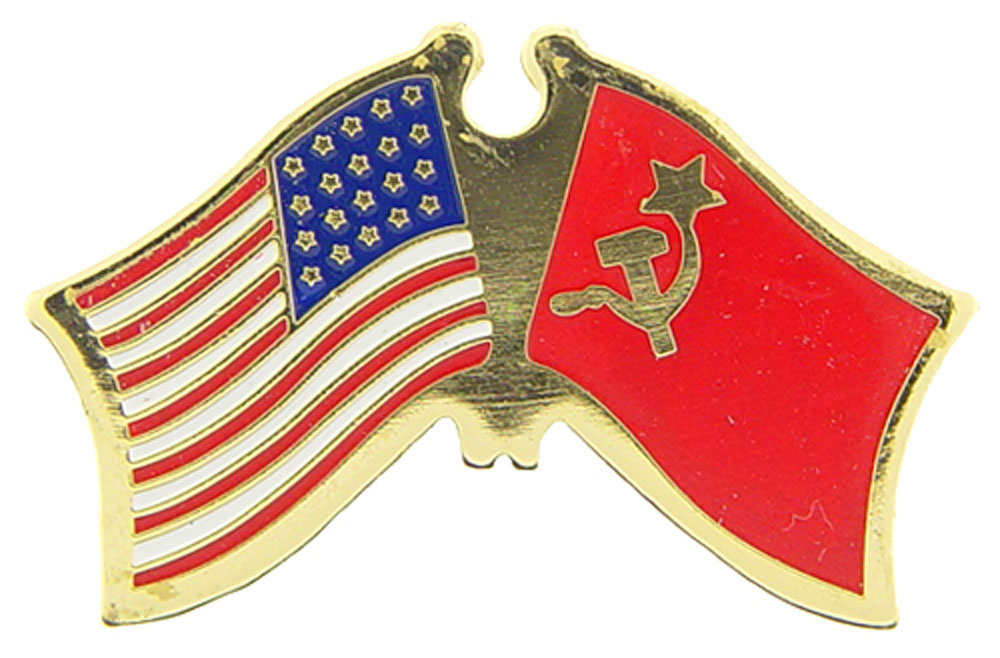 Banderas cruzadas internacionales de Estados Unidos - Obra de arte original, PIN diseñado por expertos - 1,125" - Imagen 43 de 46