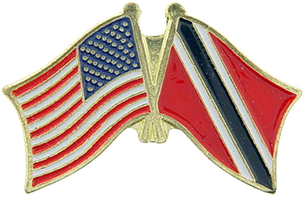 Banderas cruzadas internacionales de Estados Unidos - Obra de arte original, PIN diseñado por expertos - 1,125" - Imagen 40 de 46