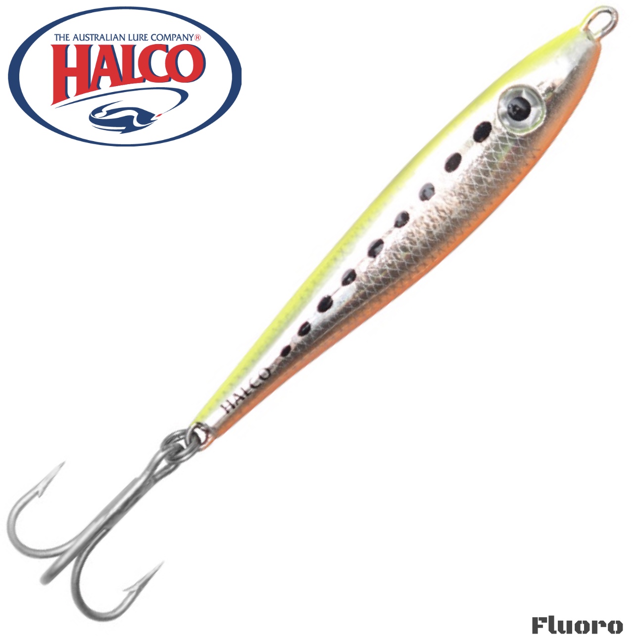HALCO REAR WEIGHTED BAITFISH//PPROFILED METAL JIG LURE OUTCAST 60g