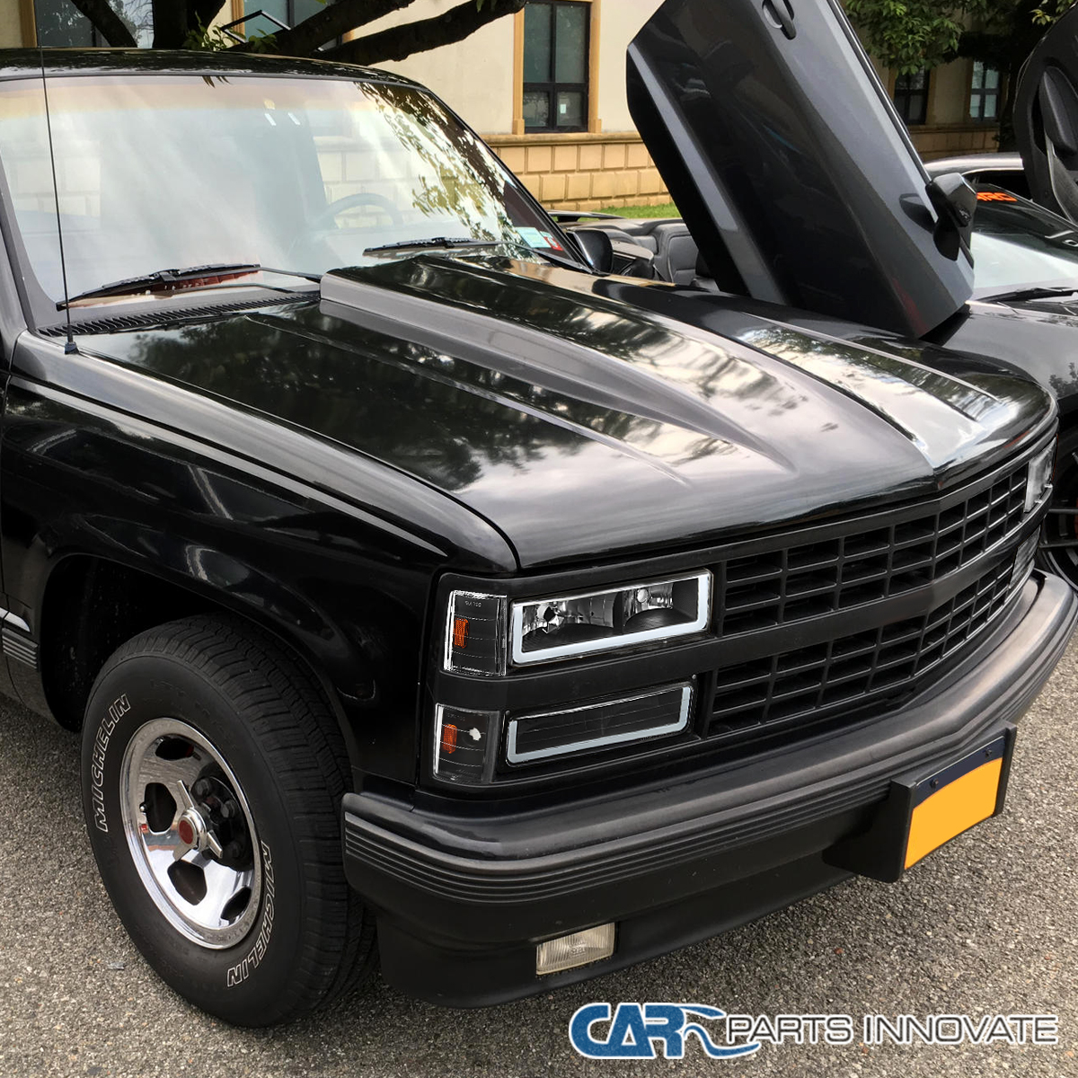 Obs Chevy Smoke Chrome Corner Lights For 1988-1993 Chevy