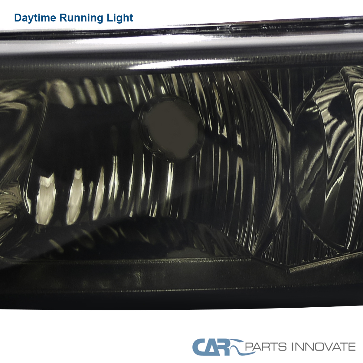 Fit For 03-07 Chevy Silverado/Avalanche Smoke Headlight Amber