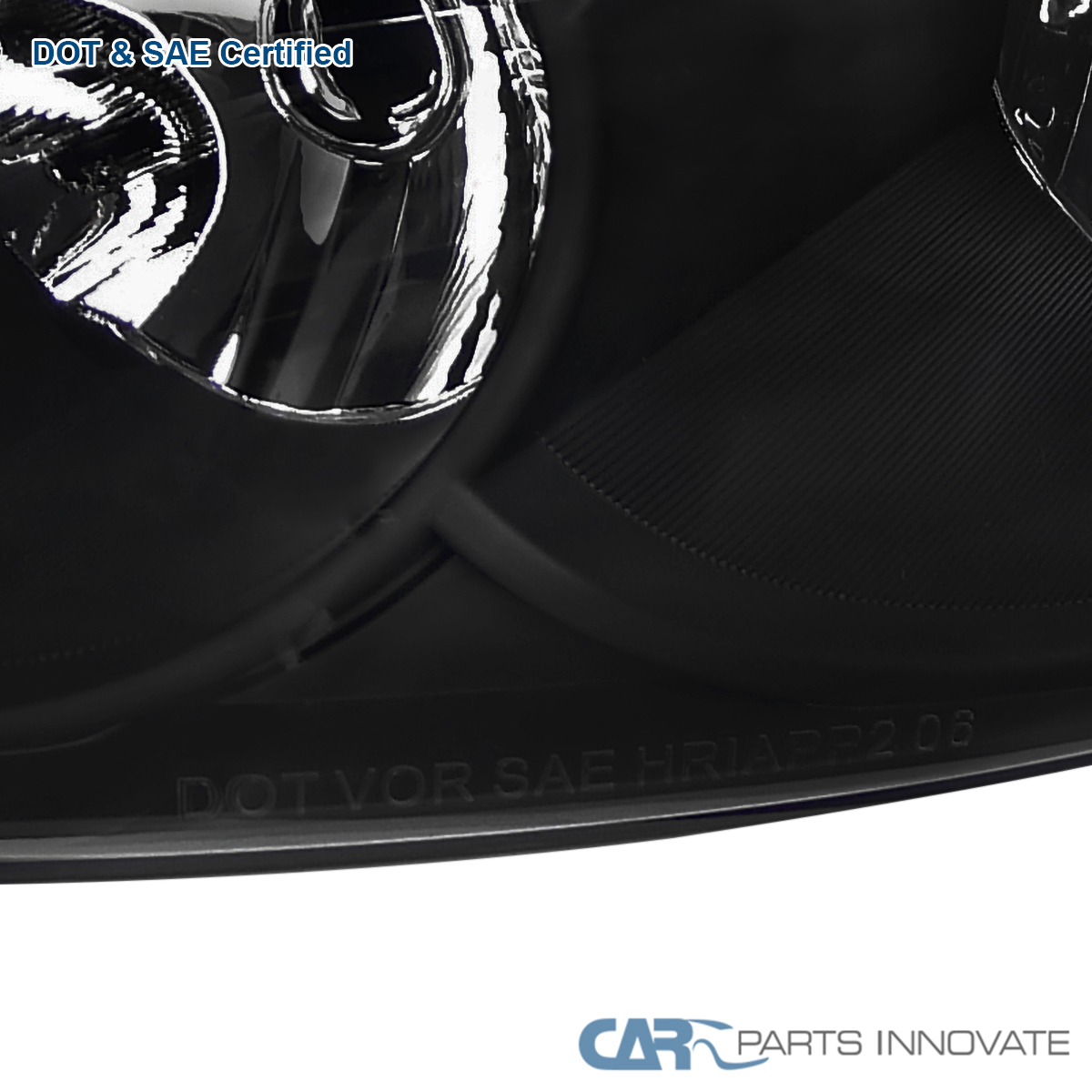 AKKON - Fits 06-13 Chevy Impala 14-16 Impala Limited 06-07 Monte Carlo LED [C-Tube] Projector Black Headlights Pair Left+Right